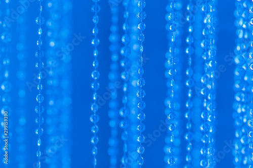 Blue electric bokeh glitter texture christmas abstract background © Parfenova