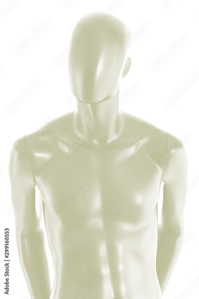 Gloss color mannequin male isolated Gloss color mannequin male isolated