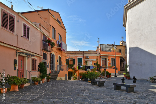 Melfi, Italy, 10/26/2019. A day of vacation in a medieval village in the Basilicata region, in Italy