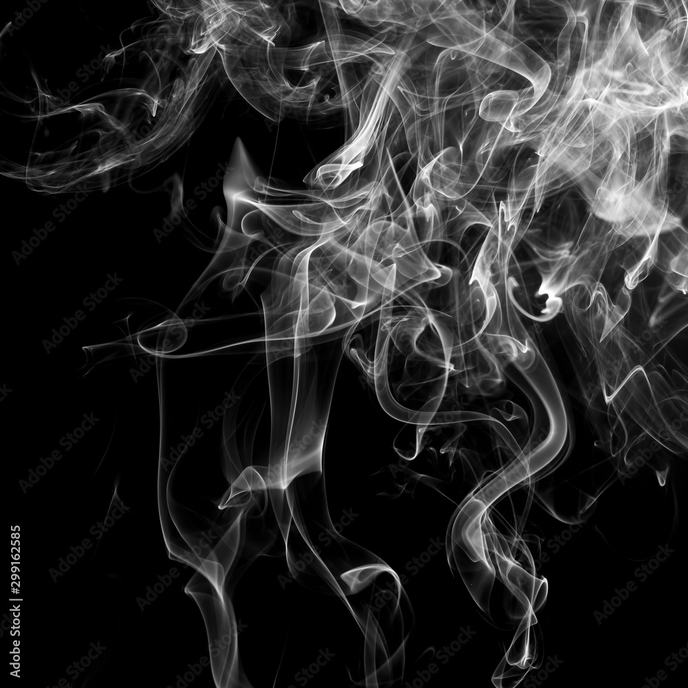 abstract Smoking white. Explosive powder white Smoke on black background. abstract Smoking white. Explosive powder white Smoke on black background.