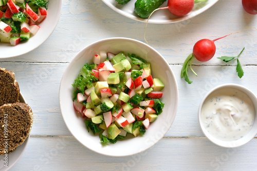 Healthy vegetable salad