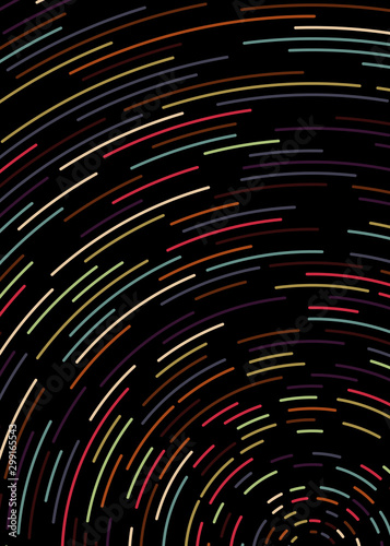 Colorful Universe Circular Distribution Computational Generative Art background illustration