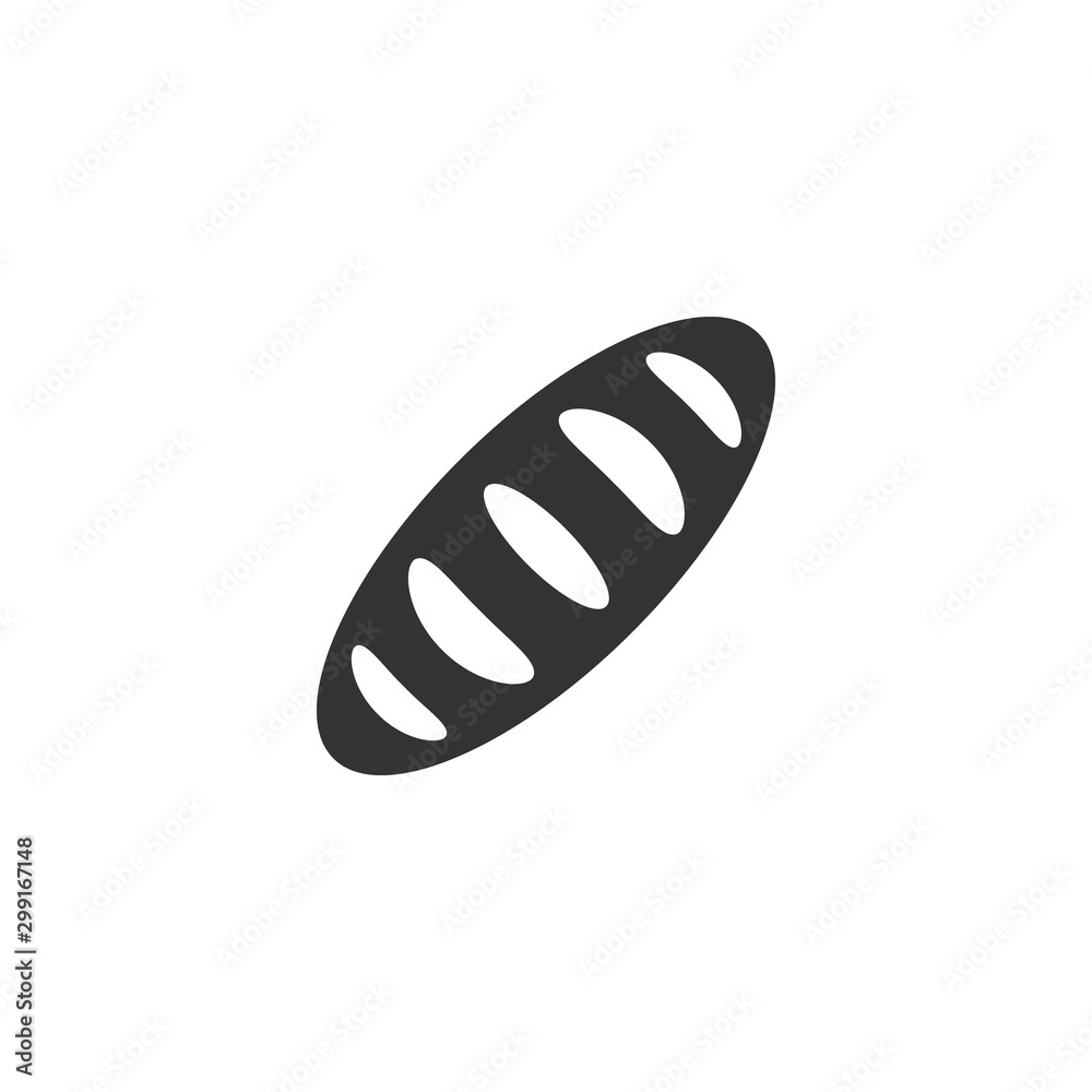 Long loaf baguette icon. Bread symbol design. Stock - Vector illustration can be used for web. Long loaf baguette icon. Bread symbol design. Stock - Vector illustration can be used for web.