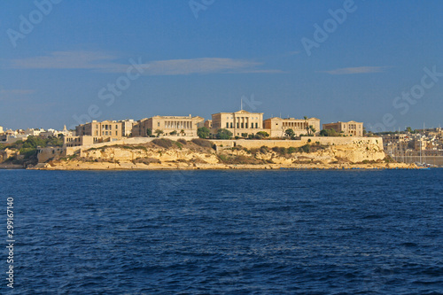 Historic limestone houses in Malta