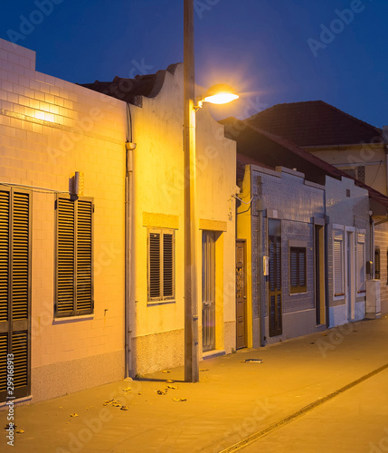 traditional portuguese street night , Portugal