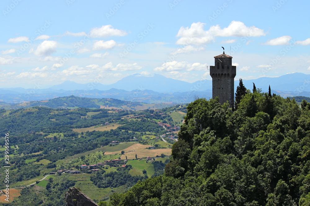 Montale the third Tower San Marino landscape