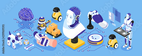Artificial Intelligence Narrow Illustration