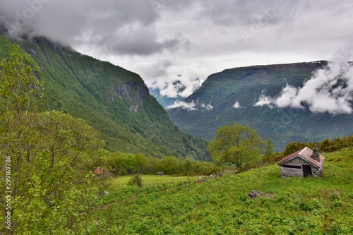 Lonely House in Mountains - Norway