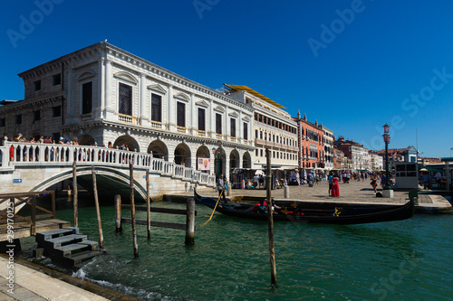 Canals of Venice with gondolas © JackF