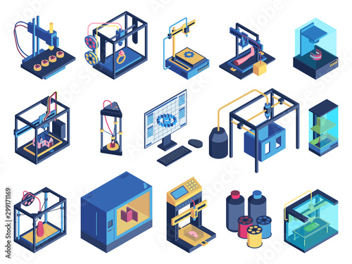 Isometric 3D Printer Set
