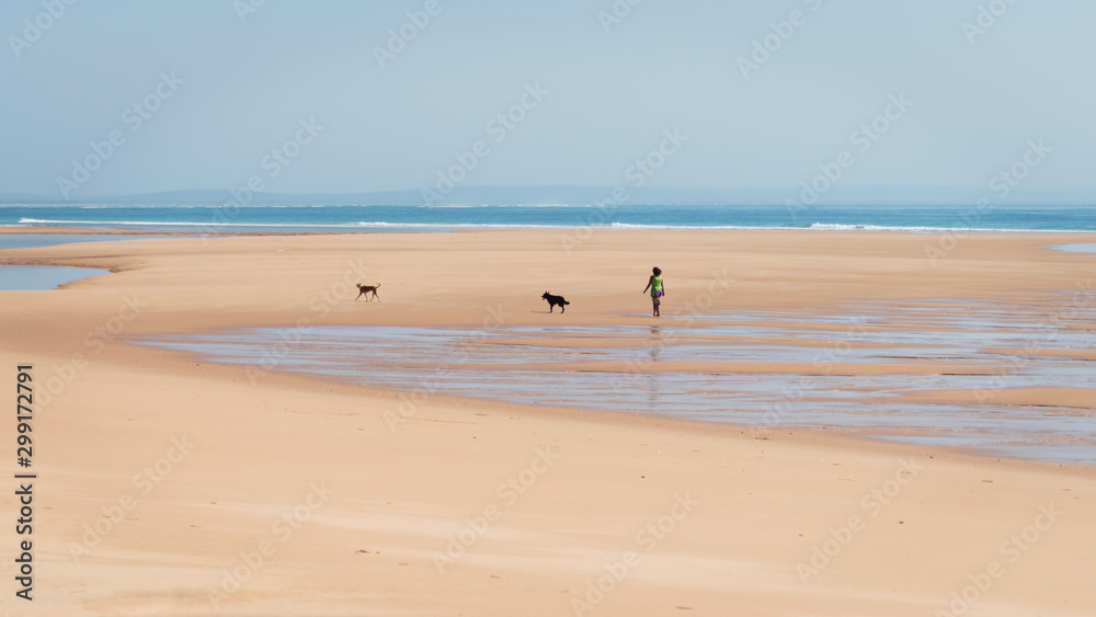 walk along the beach