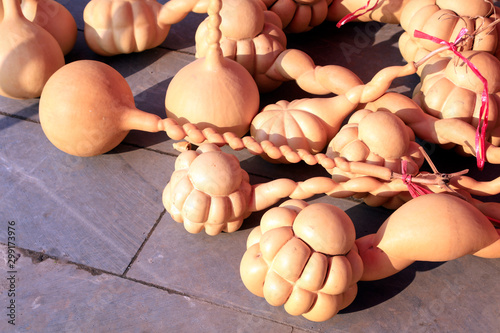 Special-shaped gourd Close-up photo