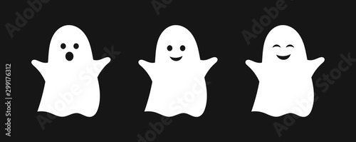 Three cute ghosts. photo