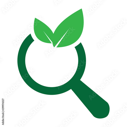 Organic search icon, Green search icon