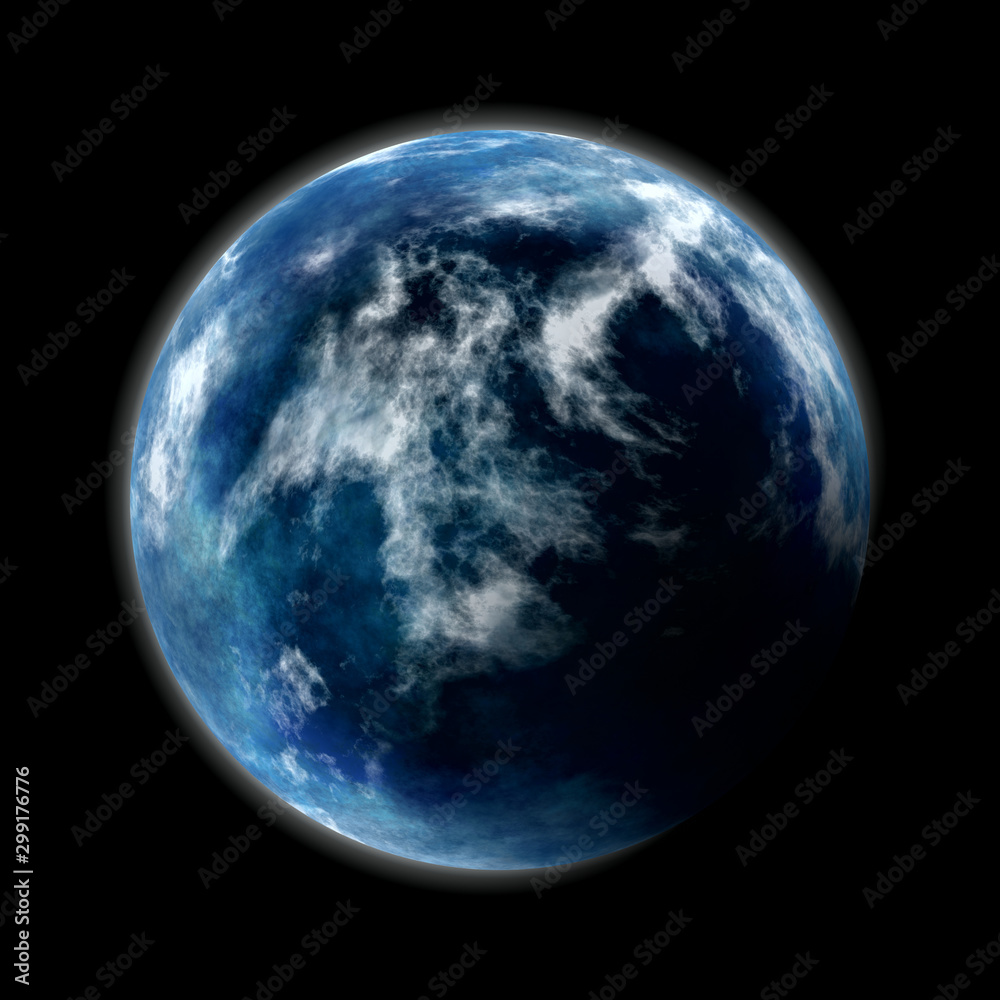 Fototapeta premium planeta na czarno