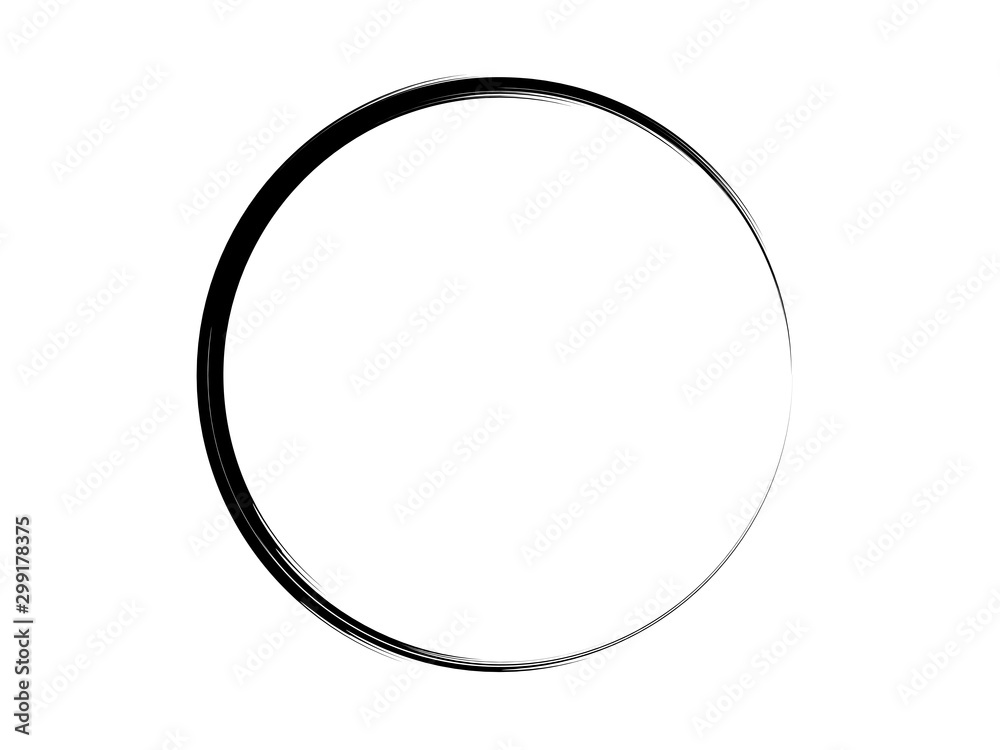 Grunge thin circle made for marking.Grunge oval shape made for your project.Black circle made with artistic brush. Grunge thin circle made for marking.Grunge oval shape made for your project.Black circle made with artistic brush.