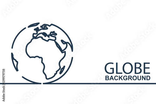 earth planet globe background for travel agency