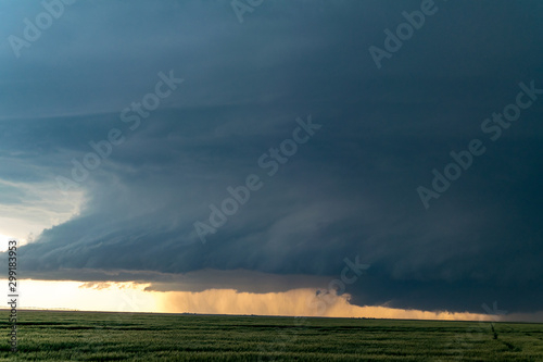 Supercell in Leoti, Kansas in the Central Plains