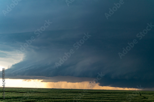 Supercell in Leoti, Kansas in the Central Plains