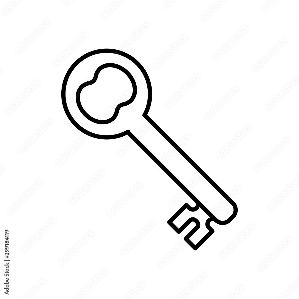 key icon trendy flat design key icon trendy flat design