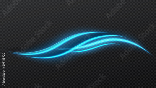 Glittering star dust elegant shine blue stream