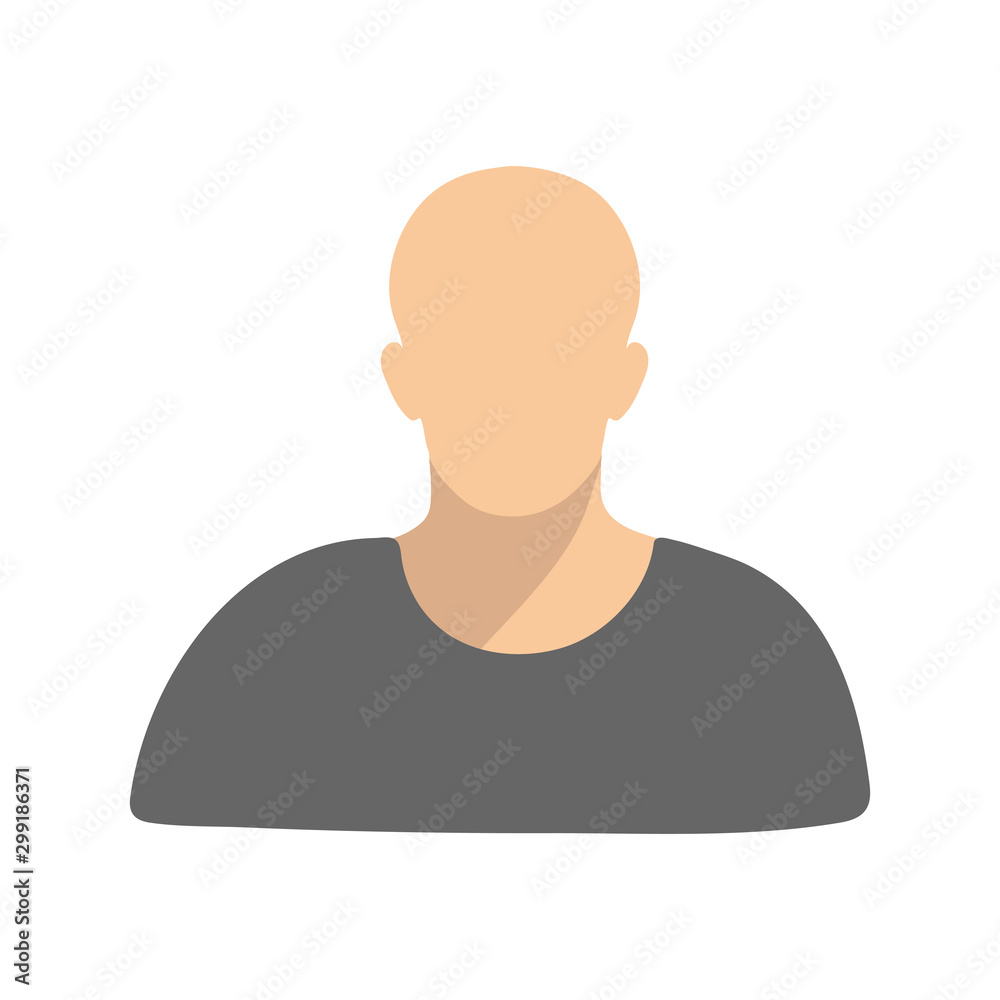 User icon Vector illustration on white background