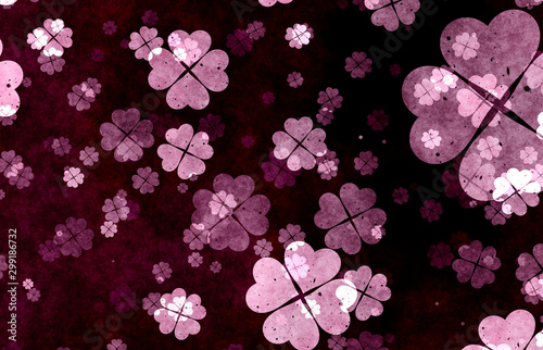 Wallpaper Mural decorative shamrocks Torontodigital.ca