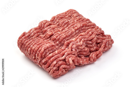 Wallpaper Mural Raw minced beef meat, isolated on white background Torontodigital.ca