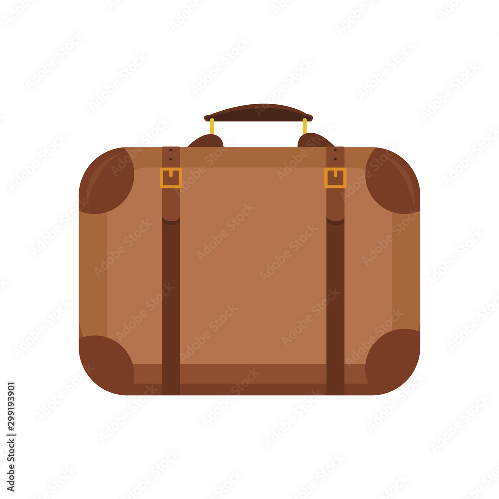 travel suitcase icon, flat design travel suitcase icon, flat design