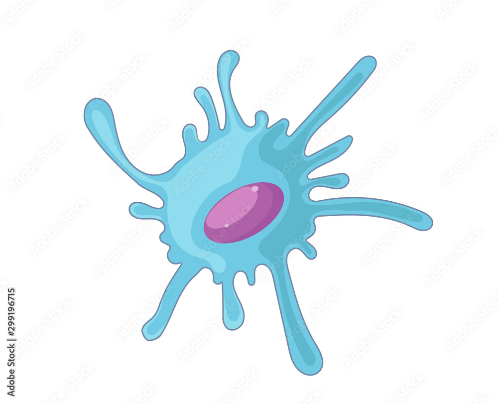 Fototapeta premium Dendritic cell vector illustration
