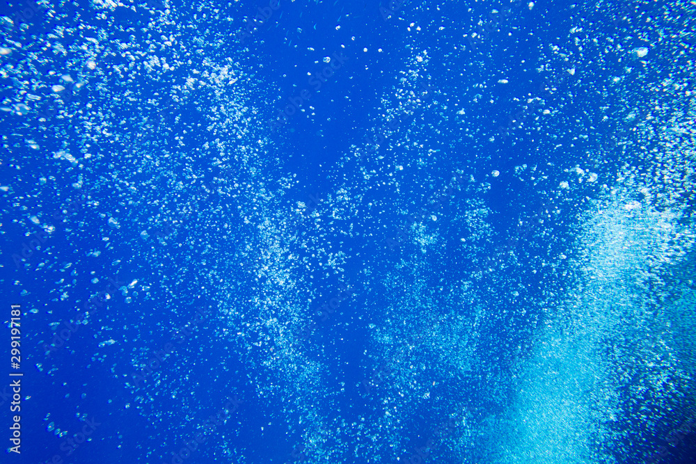 Underwater view of the sea surface