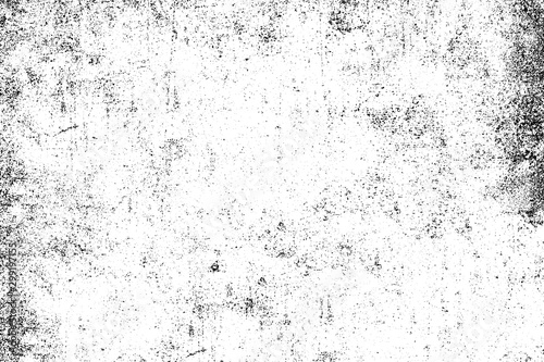 Grunge black and white. Abstract monochrome background. Vector pattern of scratches, chips, scuffs. Vintage worn surface. Old wall texture