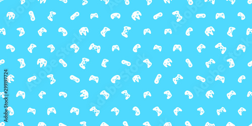 Video game controller background Gadgets and devices seamless pattern Eps10 vector