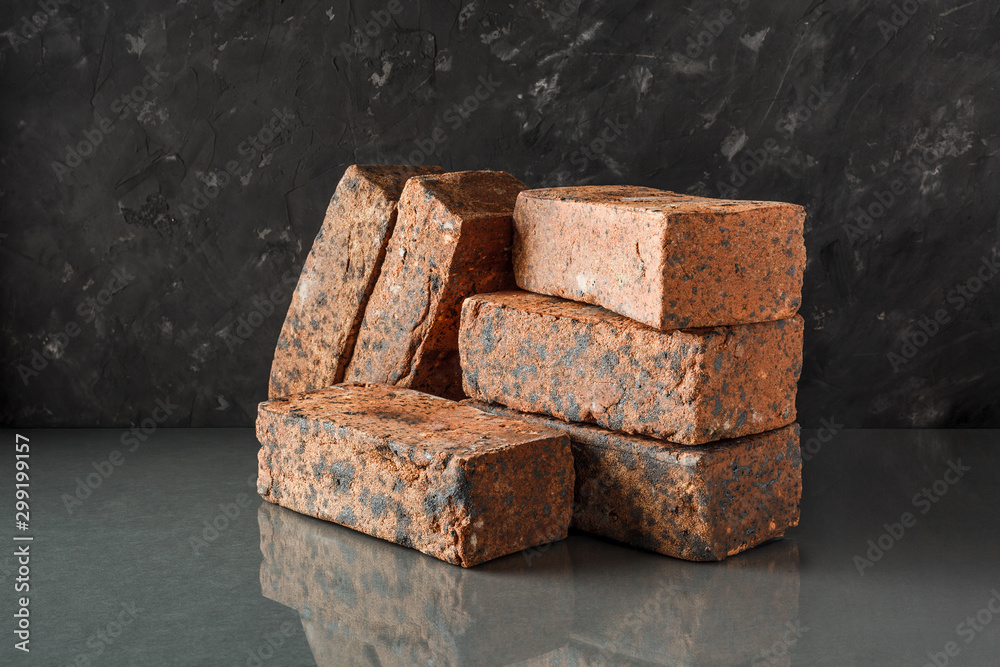 Brick. Material. Hand-made brick. Clinker. Clinker brick. Strotelye material. Construction. Production. Brick. Material. Hand-made brick. Clinker. Clinker brick. Strotelye material. Construction. Production.