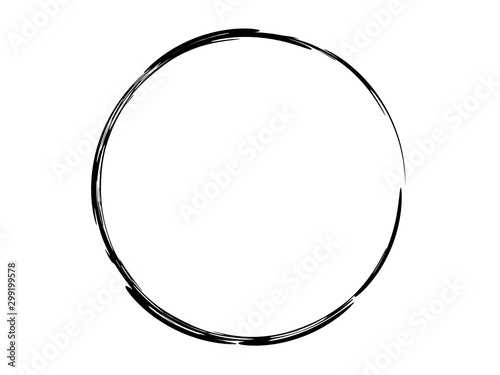 Grunge oval frame.Grunge ink circle made for your project.Grunge black oval shape made for marking.