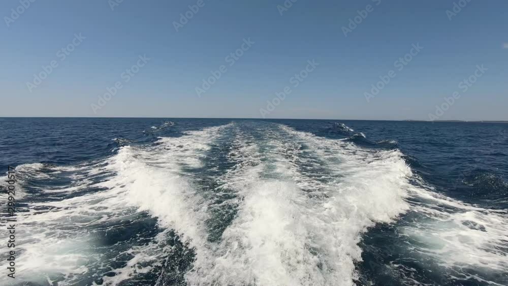 Splashing water from a motor boat as background footage Splashing water from a motor boat as background footage