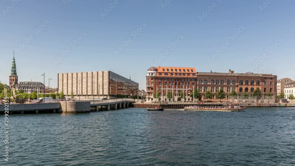 The Waterfront of Copenhagen, Denmark. Time lapse video. The Waterfront of Copenhagen, Denmark. Time lapse video.