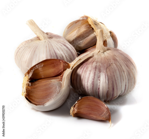 Isolated image of garlic closeup