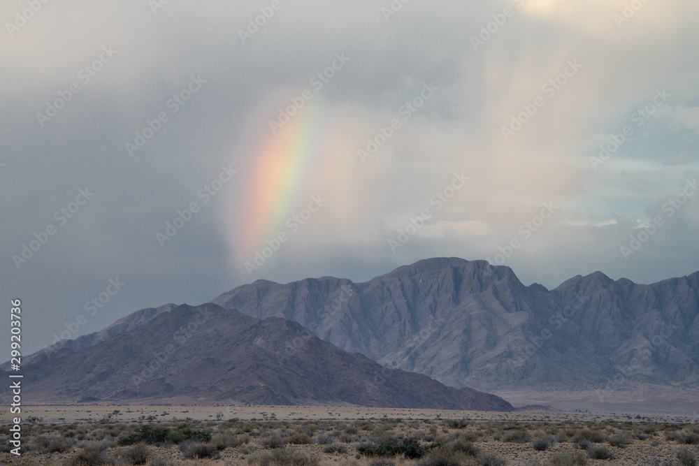Explosion of light in Rainbow in Sossusvlei Namibia