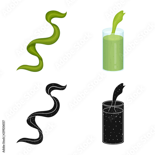 Vector illustration of protein and sea logo. Set of protein and natural stock vector illustration.