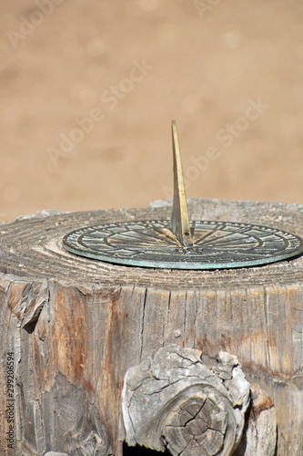 Sundial on a Tree Stump