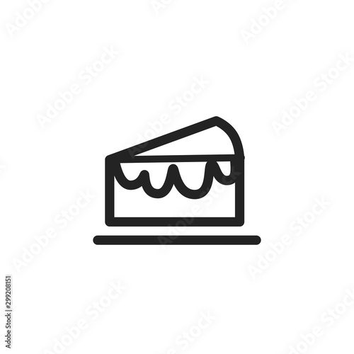 Isolated sweet cake icon vector design