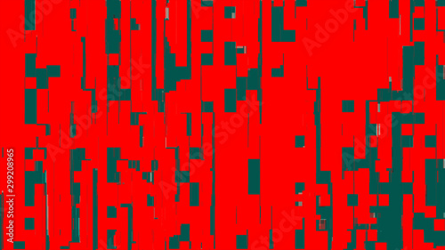 Red and Black Pixels with Noise Defects Abstract Background
