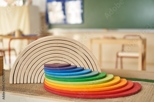 Waldorf rainbow and semicircle toy