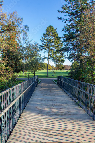 Fototapeta Naklejka Na Ścianę i Meble -  wooden bridge in park