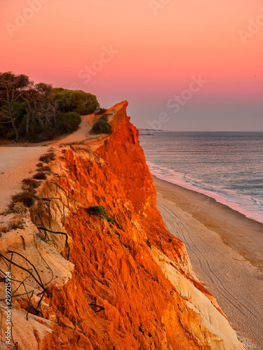 Praia at sunset
