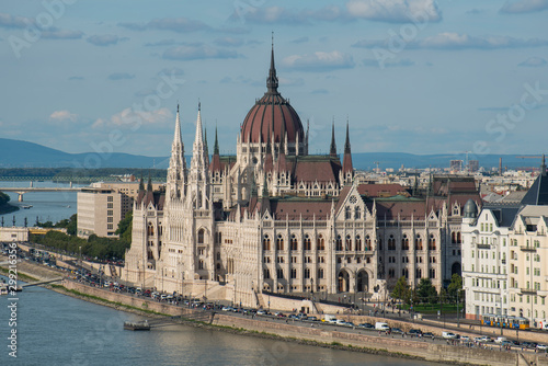 Hungarian Parliament building from a distance