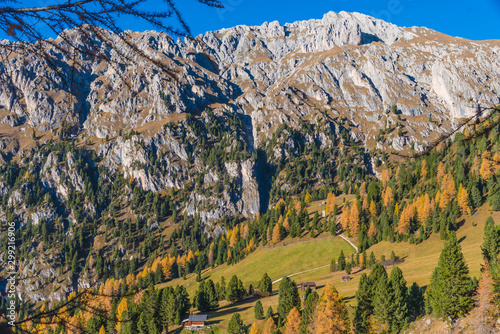 view of mountains in the dolomite alps, south tyrol