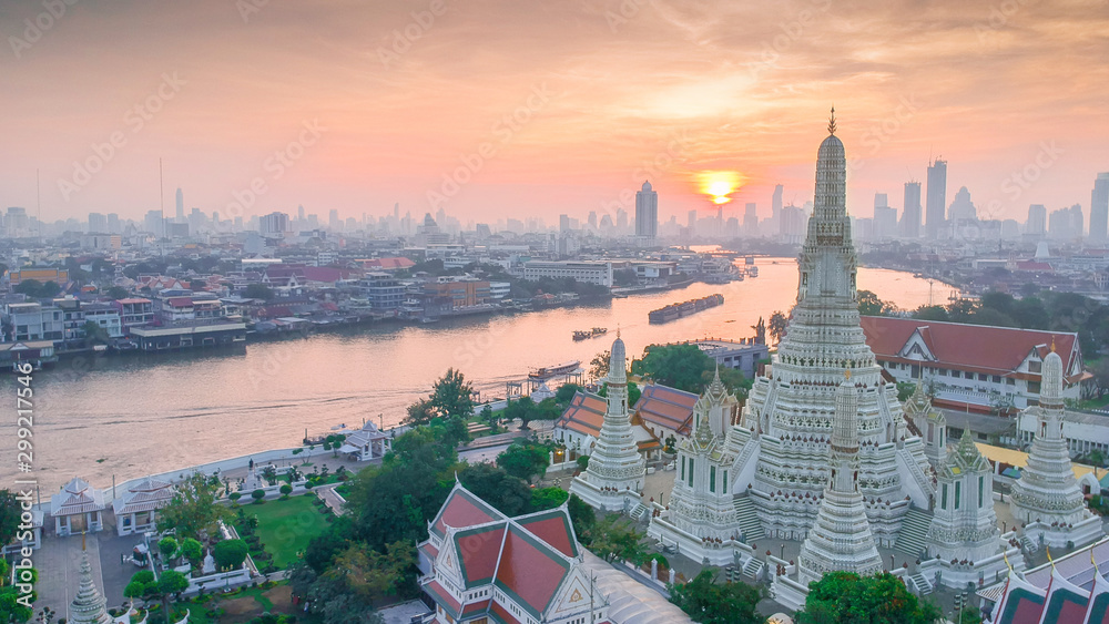 Fototapeta premium High angle view Bangkok Thailand