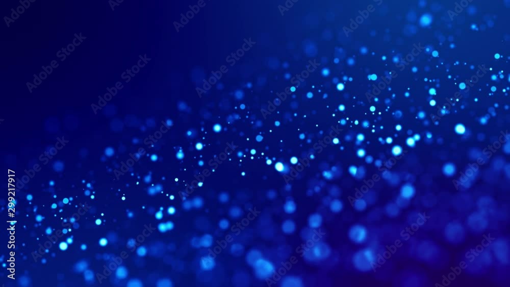 glitter blue magic particles fly and glow in viscous liquid with amazing bokeh for fantastic background in 4k. Close-up shot with luma matte as alpha channel to cut out particles. 3d render glitter blue magic particles fly and glow in viscous liquid with amazing bokeh for fantastic background in 4k. Close-up shot with luma matte as alpha channel to cut out particles. 3d render